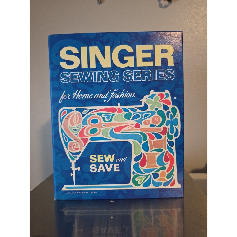 Singer Sewing Series For Home & Fashion 1972 Spiral Bound Hardcover Sew & Save
